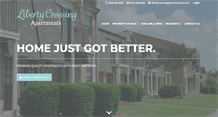 Desktop Screenshot of libertycrossingapts.com